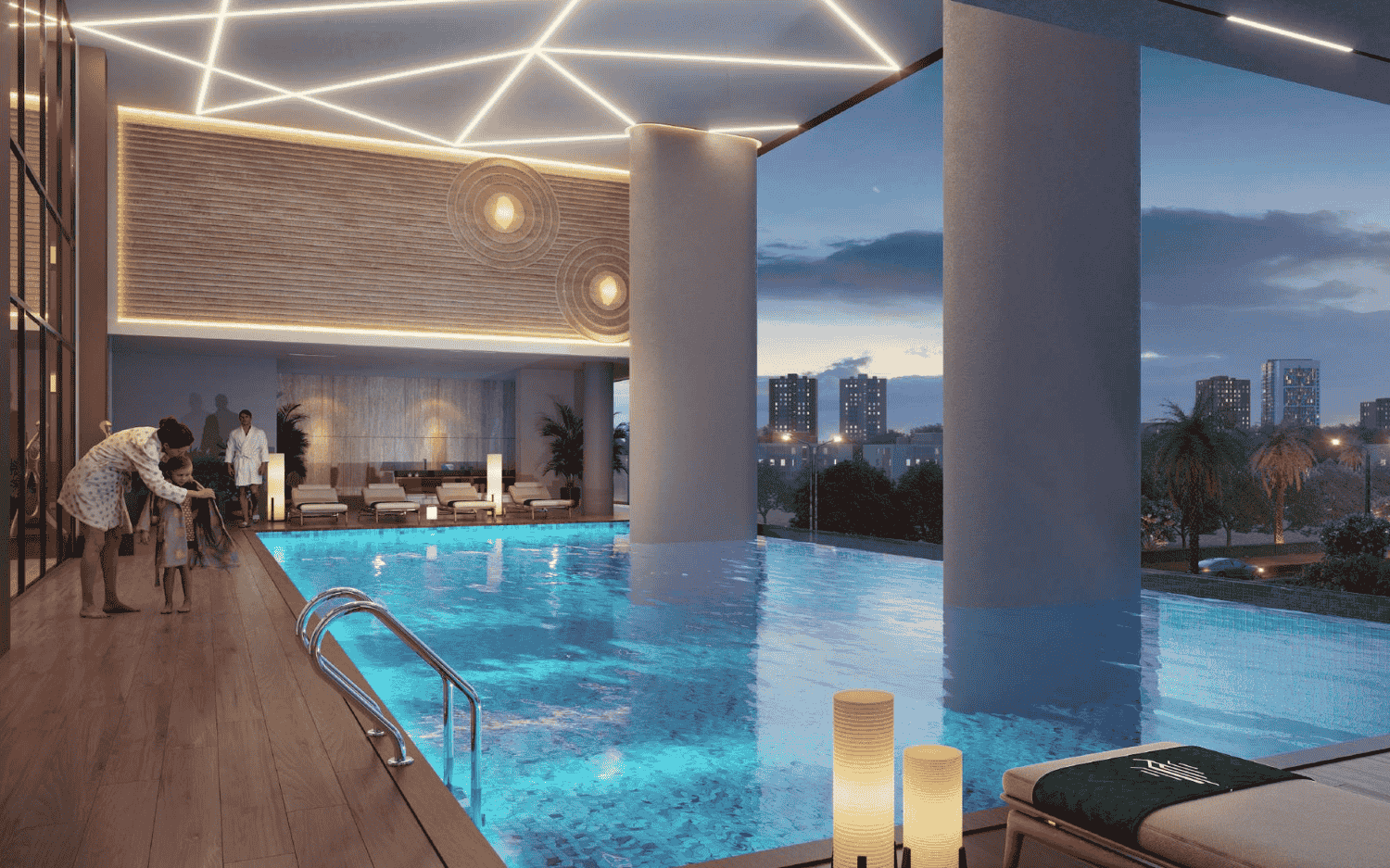 TEMPERATURE CONTROLLED INFINITY POOL