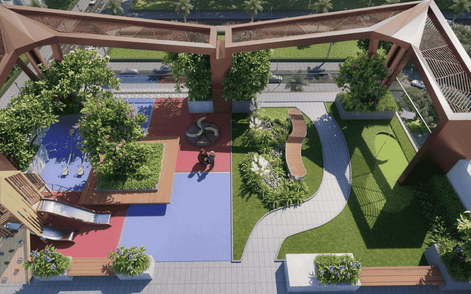 KIDS’ PLAY ZONE WITH GOLF TURF